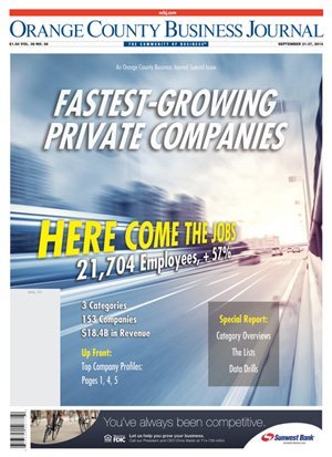 Fastest-Growing Private Company OCBJ