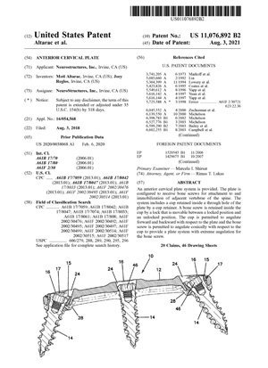 Interbody Spacer Patent 11,076,892